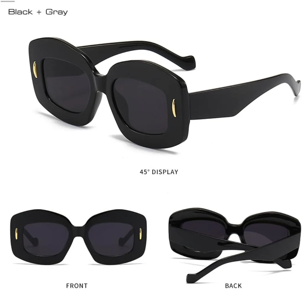 

Модные женские солнцезащитные очки Jelly Color с градиентным переходом цвета, защита от УФ-излучения UV400, винтажные мужские очки с заклепками UUPTTPL, Green Tea