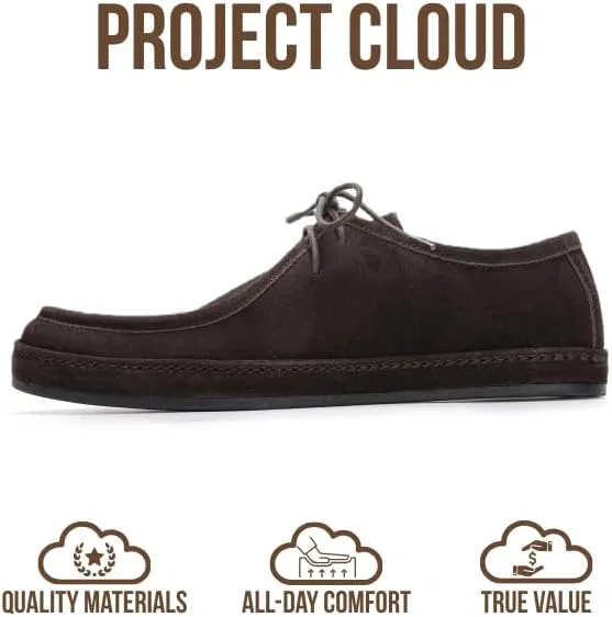 Лоферы из натуральной кожи, водонепроницаемые, Chestnut Suede Project Cloud — фото 4