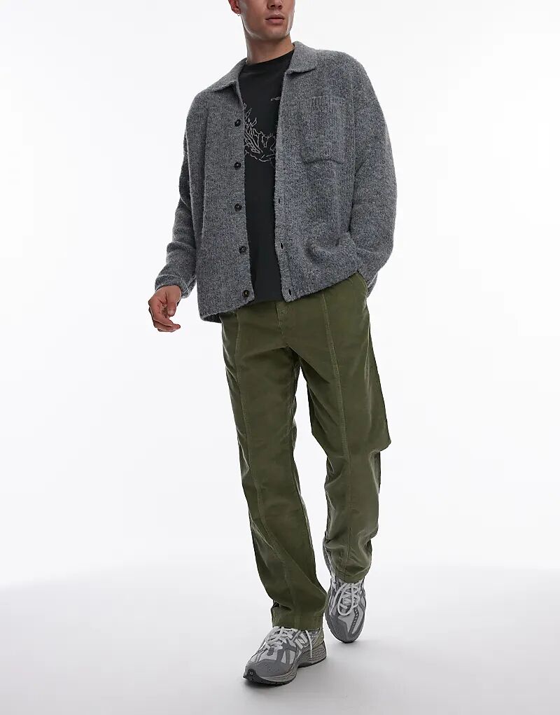 

Вельветовые брюки цвета хаки Lacoste