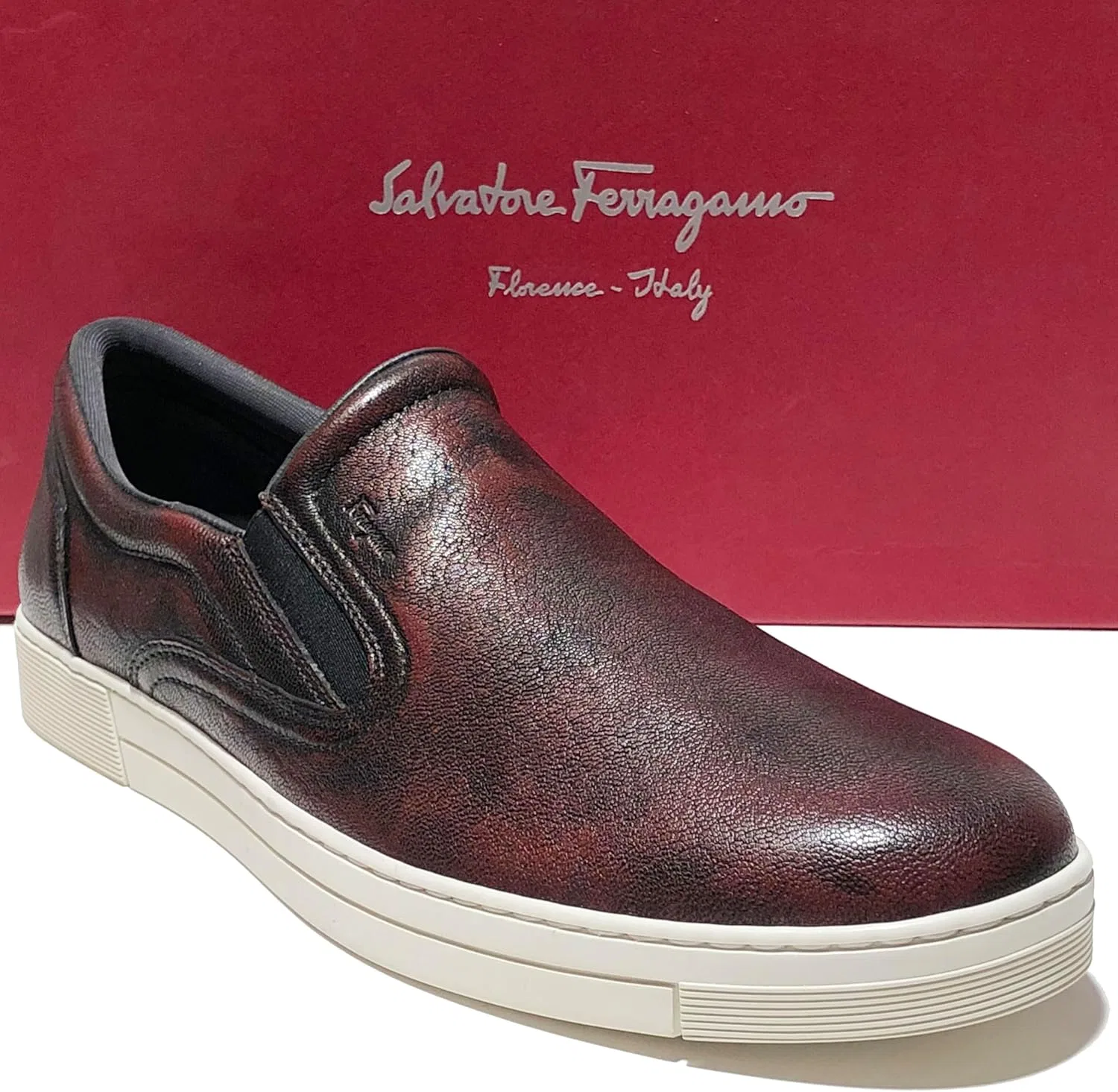 Мокасины из натуральной кожи, Salvatore Ferragamo, Коричневый — фото 4