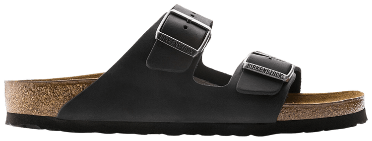 

Кроссовки Birkenstock Arizona Oiled Leather 'Black', черный