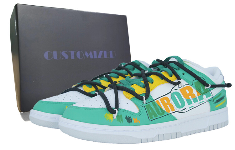 

Кроссовки Nike Dunk Skateboarding Shoes Men Low-top Green, зеленый