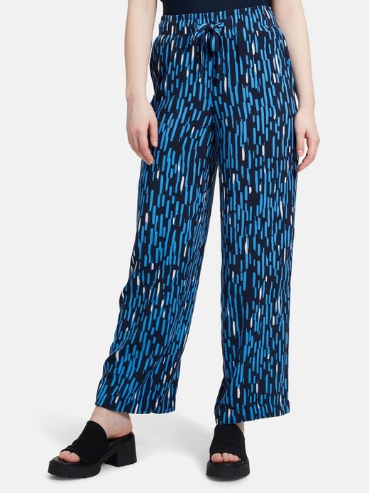 

Брюки без застежки Betty & Co, синий