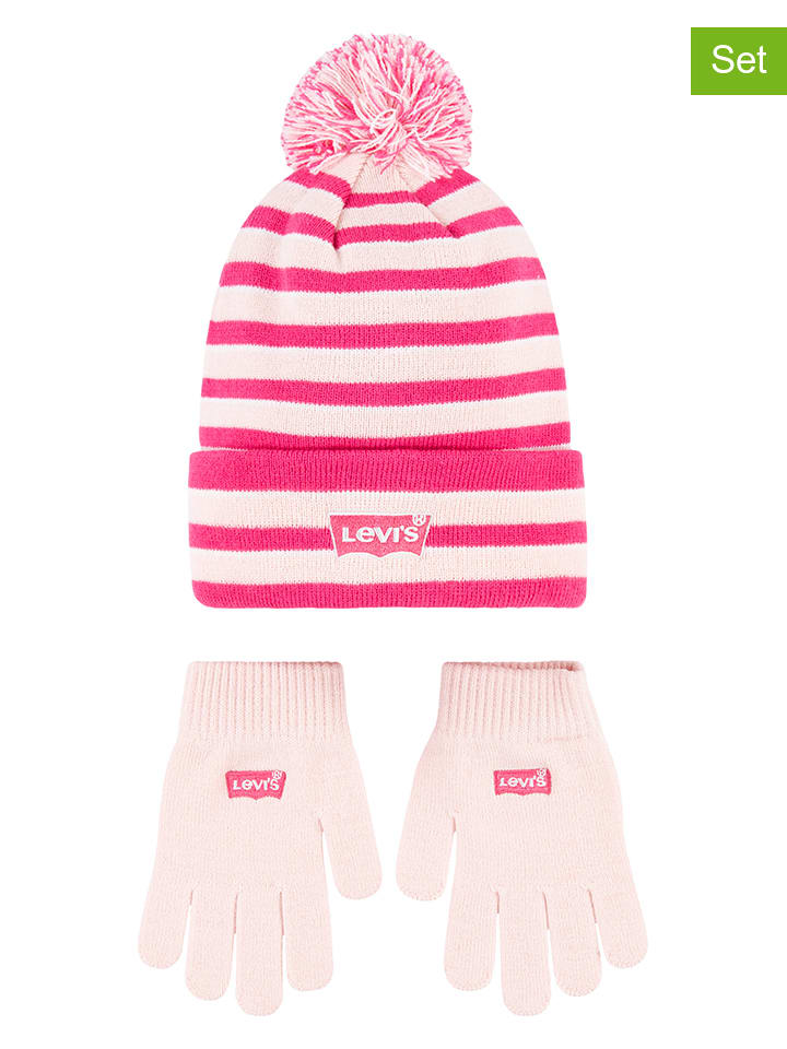 

Шапка Levi's Kids, розовый