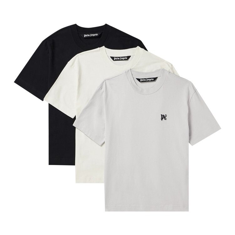 Футболка Palm Angels Monogram (3 Pack) 'Multicolor', разноцветный — фото 2