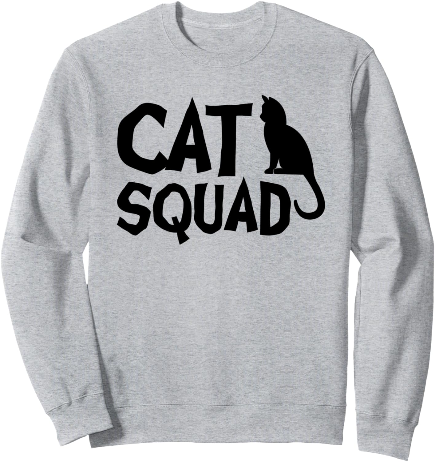 

Cat Squad - Забавная толстовка для любителей кошек, серый
