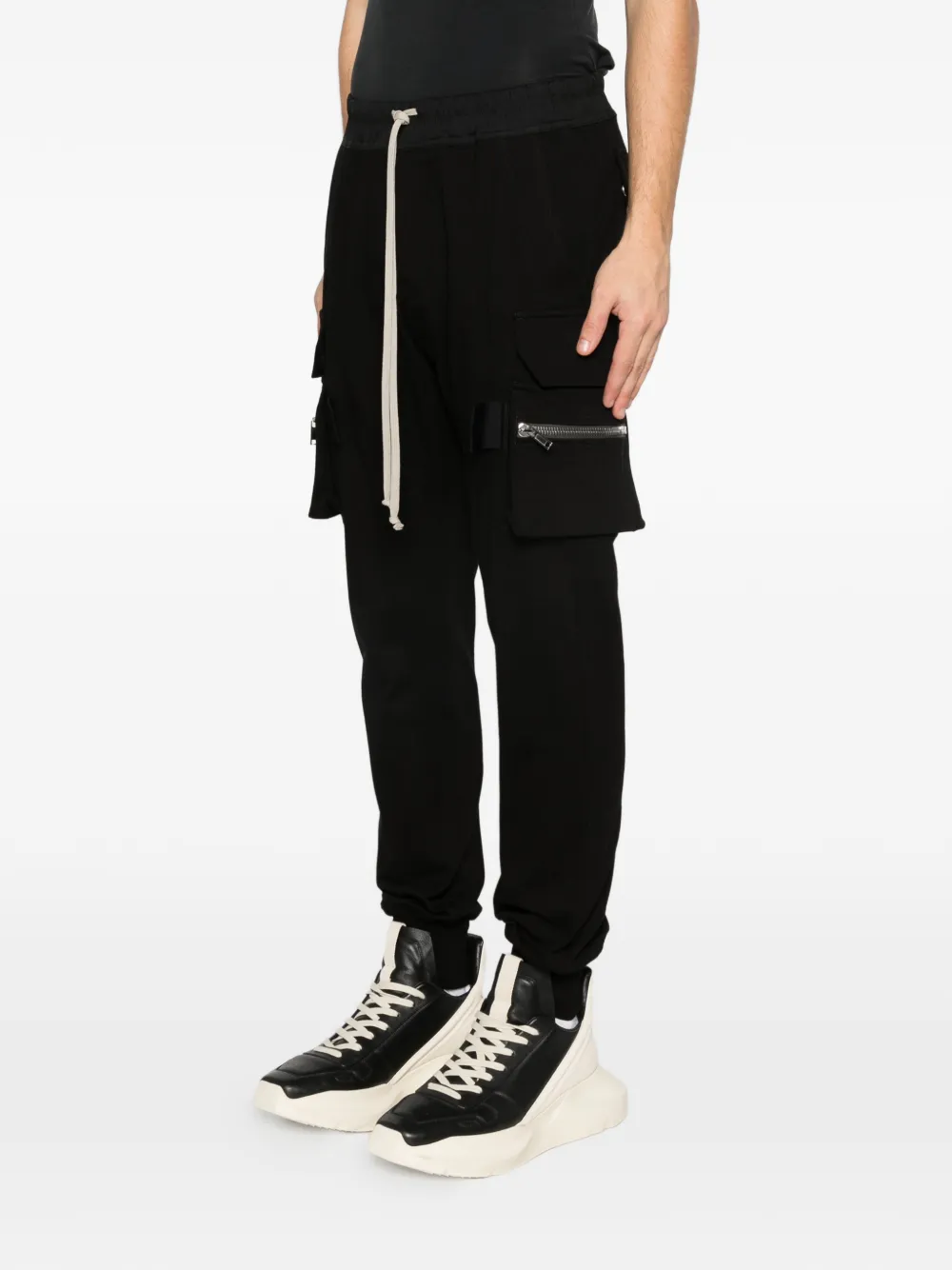 Брюки Matodon с застежкой-молнией на кармане и кулиской Rick Owens, черный — фото 3
