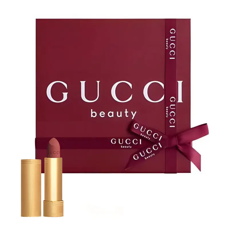 GUCCI Gold Pleuche Помада, Velvet Mist Матовая помада, легко растушевывается, 3,5 г — фото 2