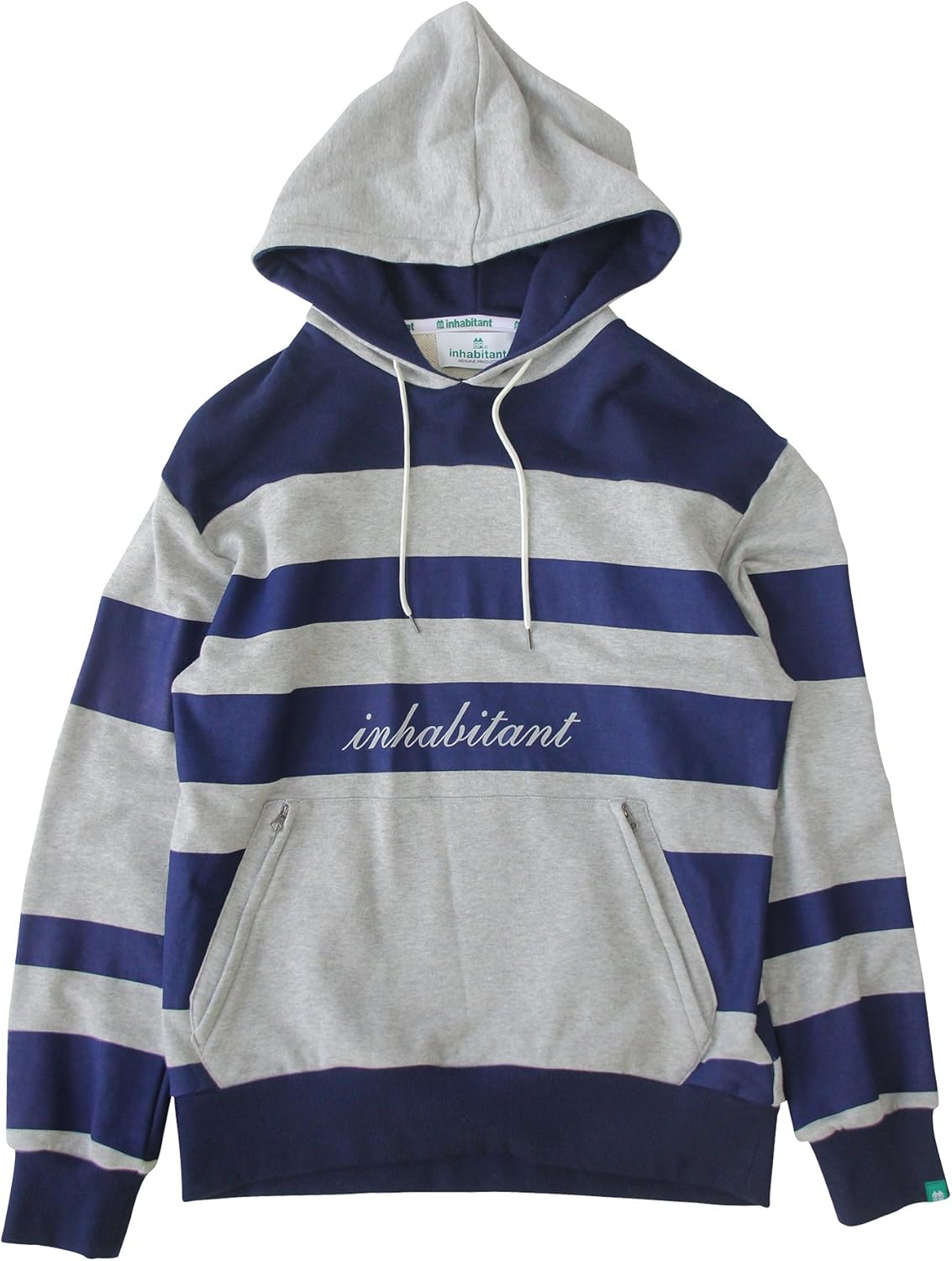 

Мужская толстовка Inhabitant Boarder Hoodie IH552KT19, темно-синий