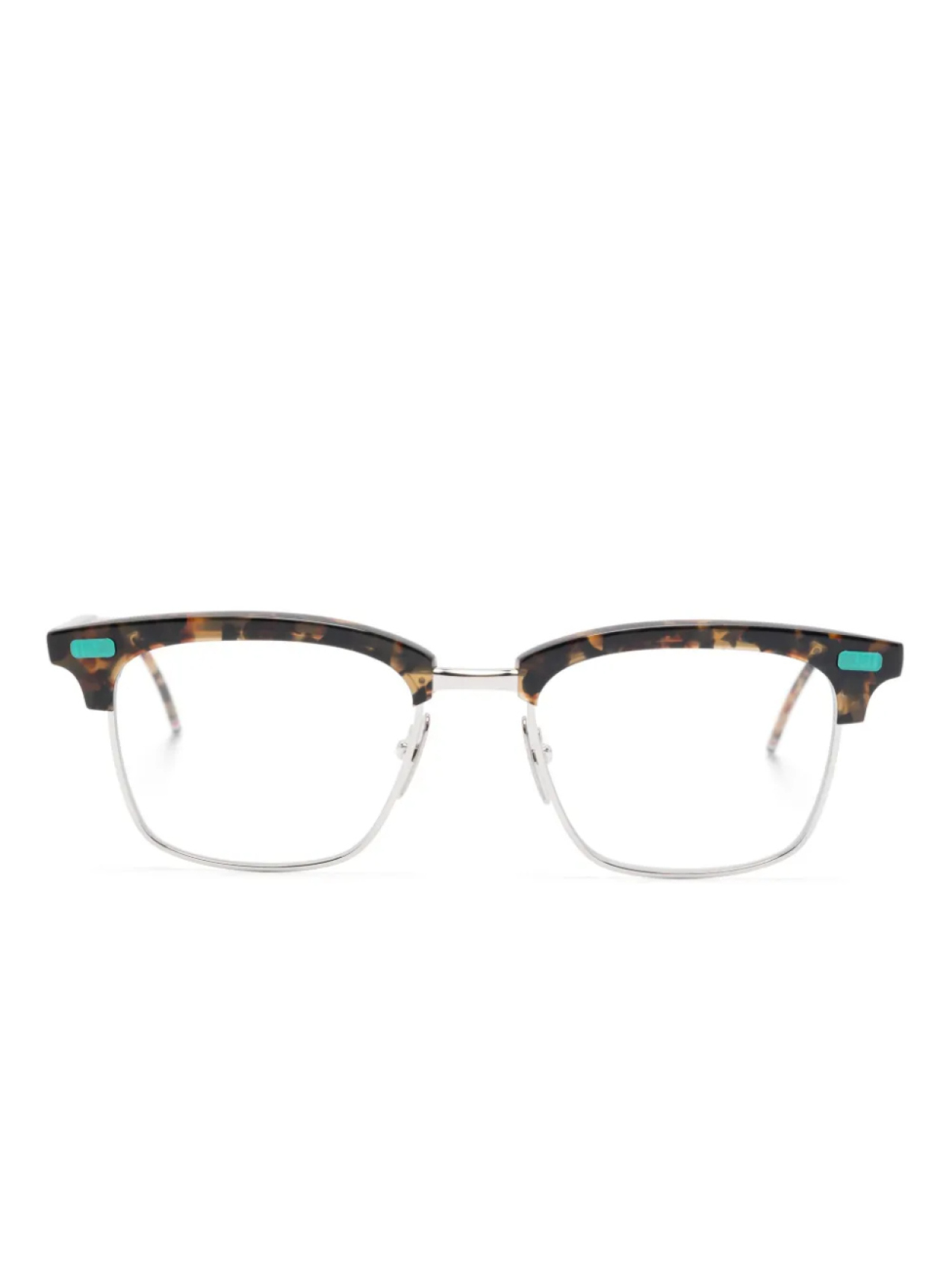 

Thom Browne Eyewear очки в квадратной оправе, коричневый