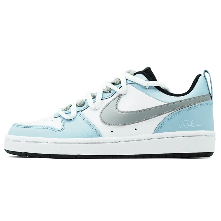 

Кроссовки Nike Court Borough Skateboarding Shoes Women's Low-top White, цвет Morandi Blue