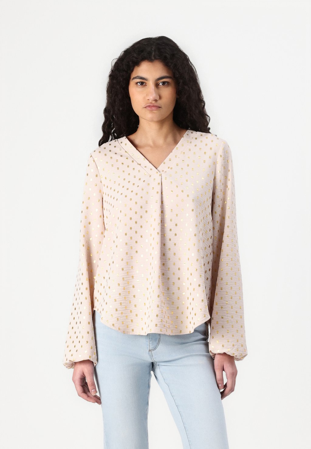 

Блуза ONLMETTE FOIL SHIRT ONLY, светло-розовый