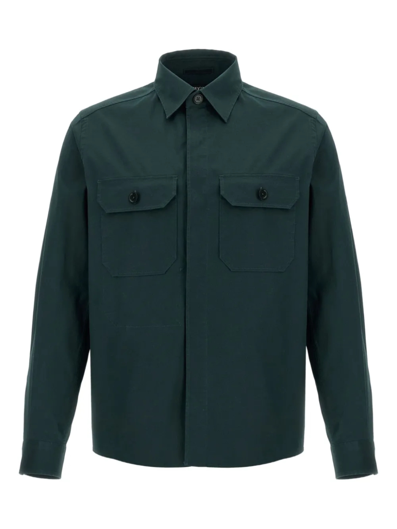

Zegna рубашка на пуговицах, зеленый