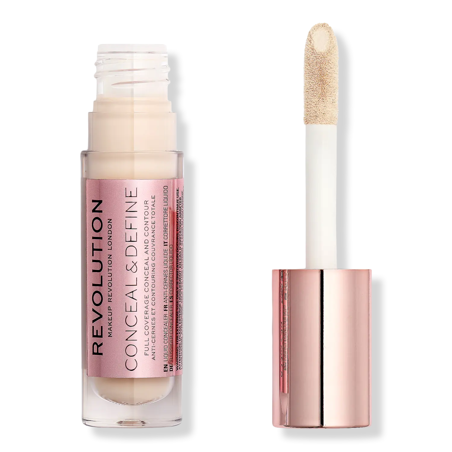 

Консилер Conceal & Define с полным покрытием Revolution Beauty, C0.7 (for fair skin tones w/ a light neutral undertone)