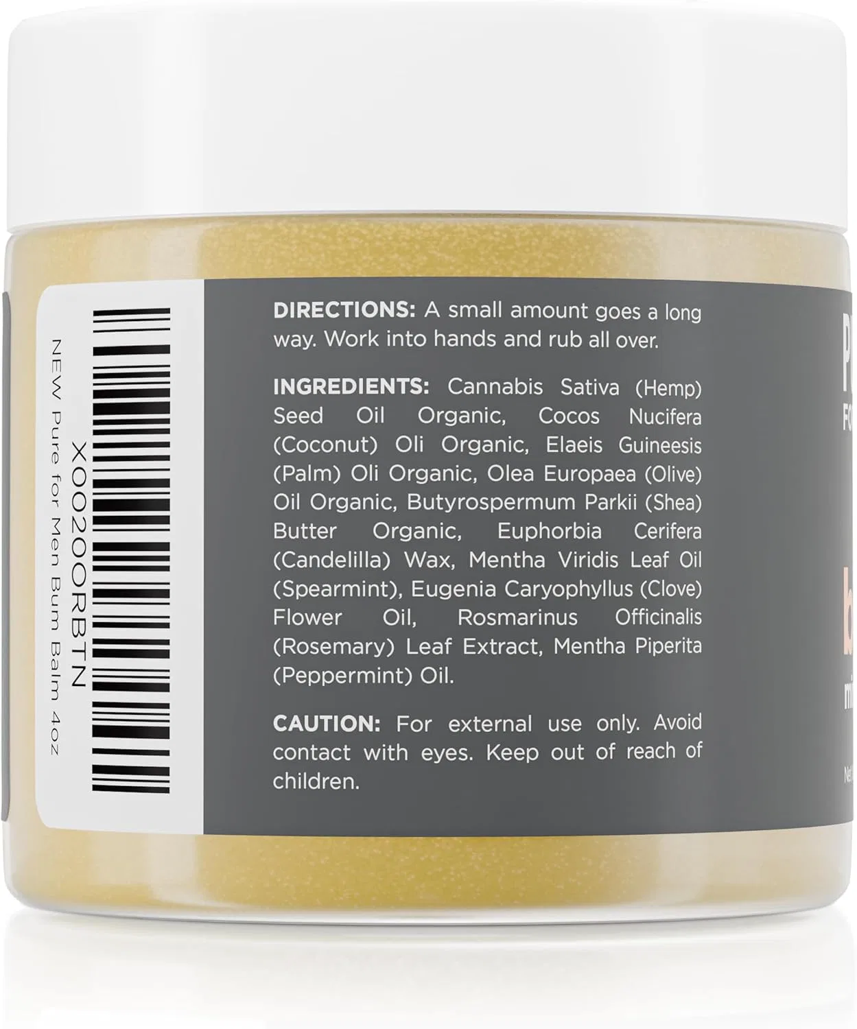 Лосьон для тела Pure for Men Bum Balm увлажняющий с мятой и гвоздикой, 3.8 унции — фото 3