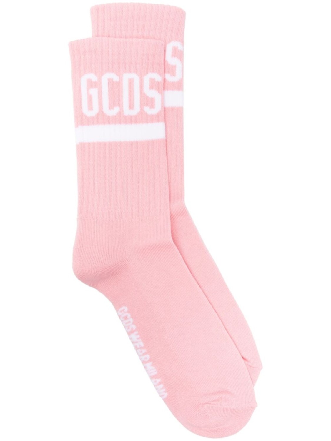 

Gcds носки с логотипом intarsia, розовый