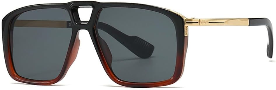 

Мужские солнцезащитные очки Retro Shades с градиентным цветом, очки для водителя, защита от солнца, зеркальные солнцезащитные очки UV400 для езды на открытом воздухе KTUCN, C2blackred