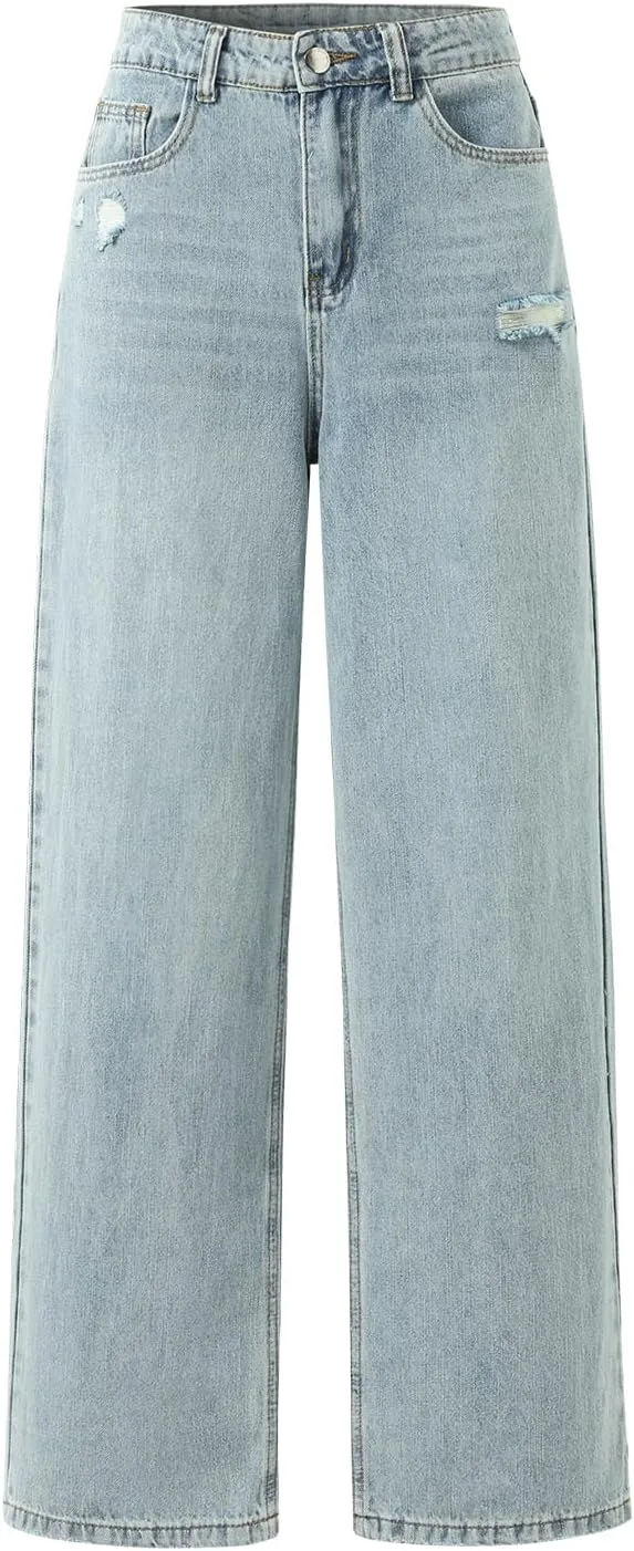 

Женские джинсы Rhomba High Waisted с потертостями