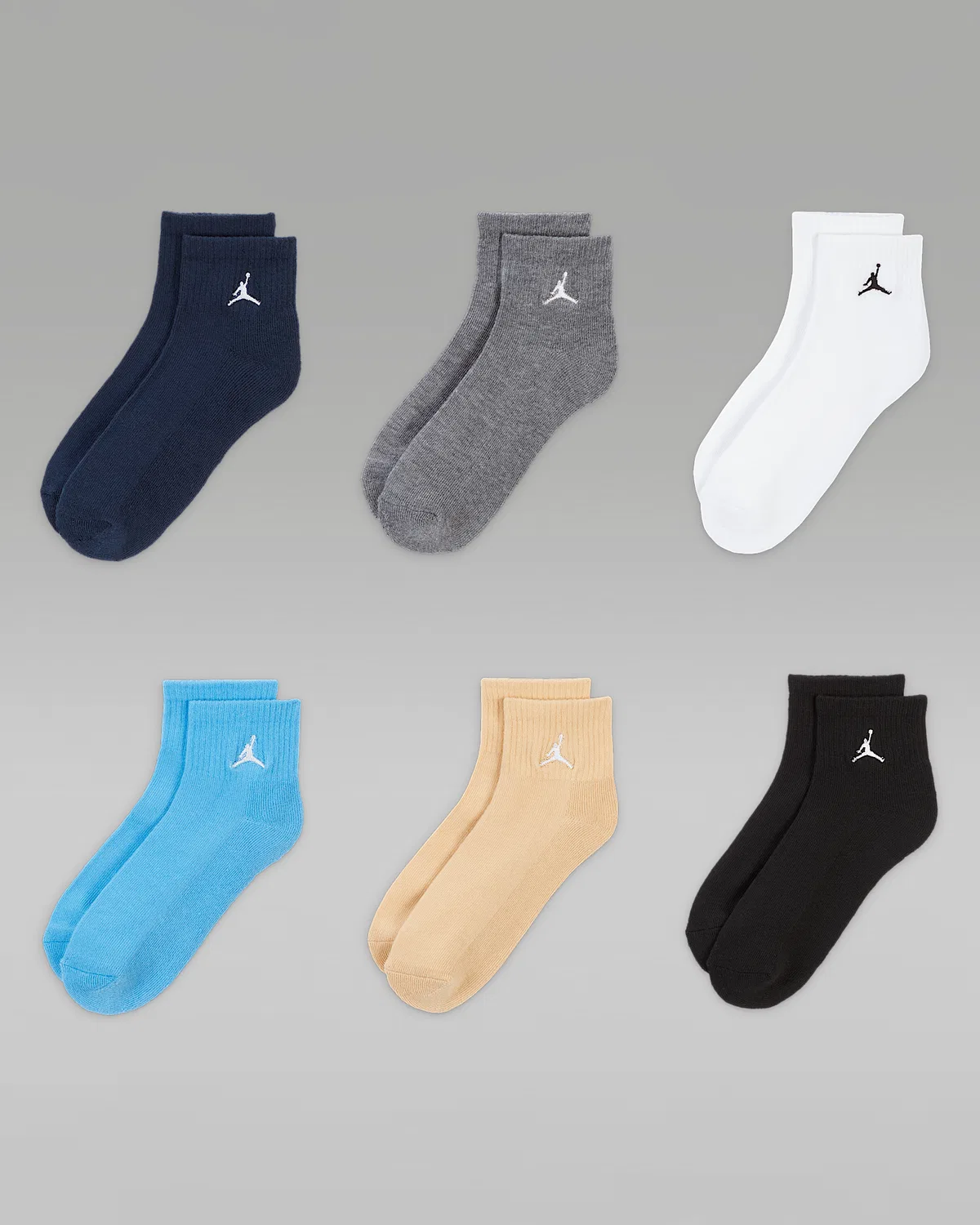 Детские носки (6 пар) Jordan Everyday Essentials, Multi-Color/Obsidian — фото 2