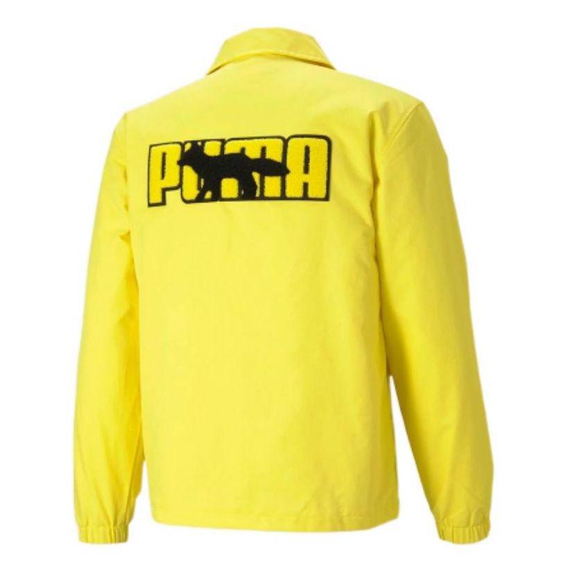 

Куртка PUMA x Maison Kitsune Unisex Coach Jacket Yellow, желтый
