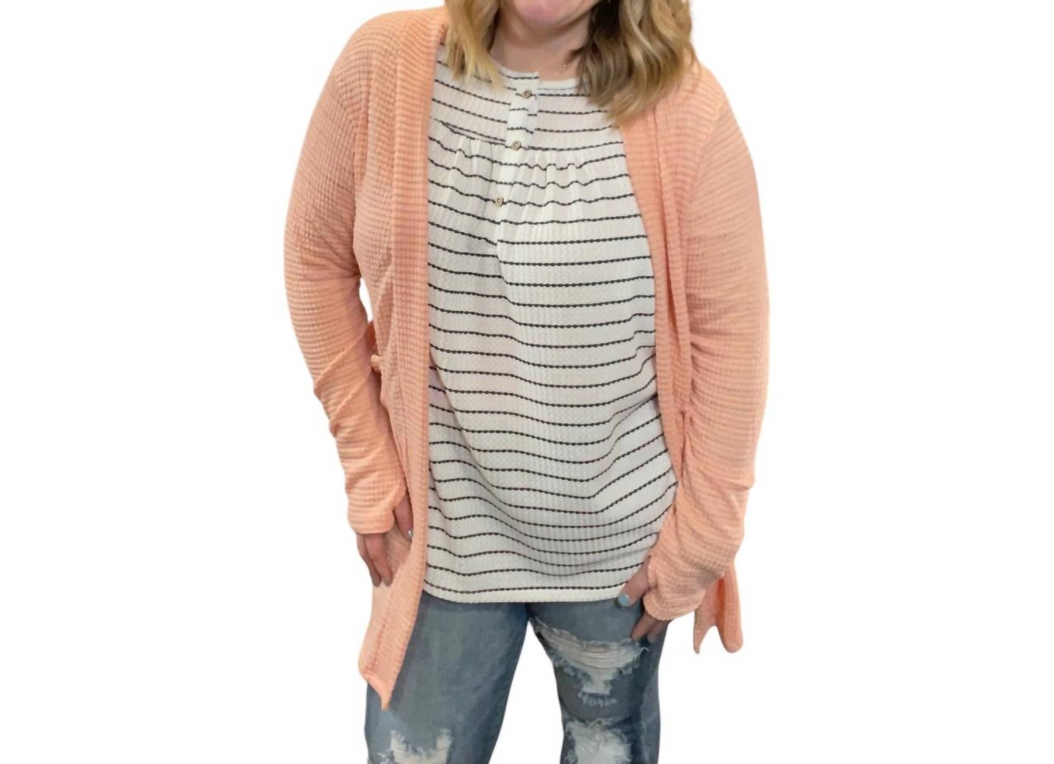 

Кардиган Lola вязка в нежно-розовом цвете BLAKELEY