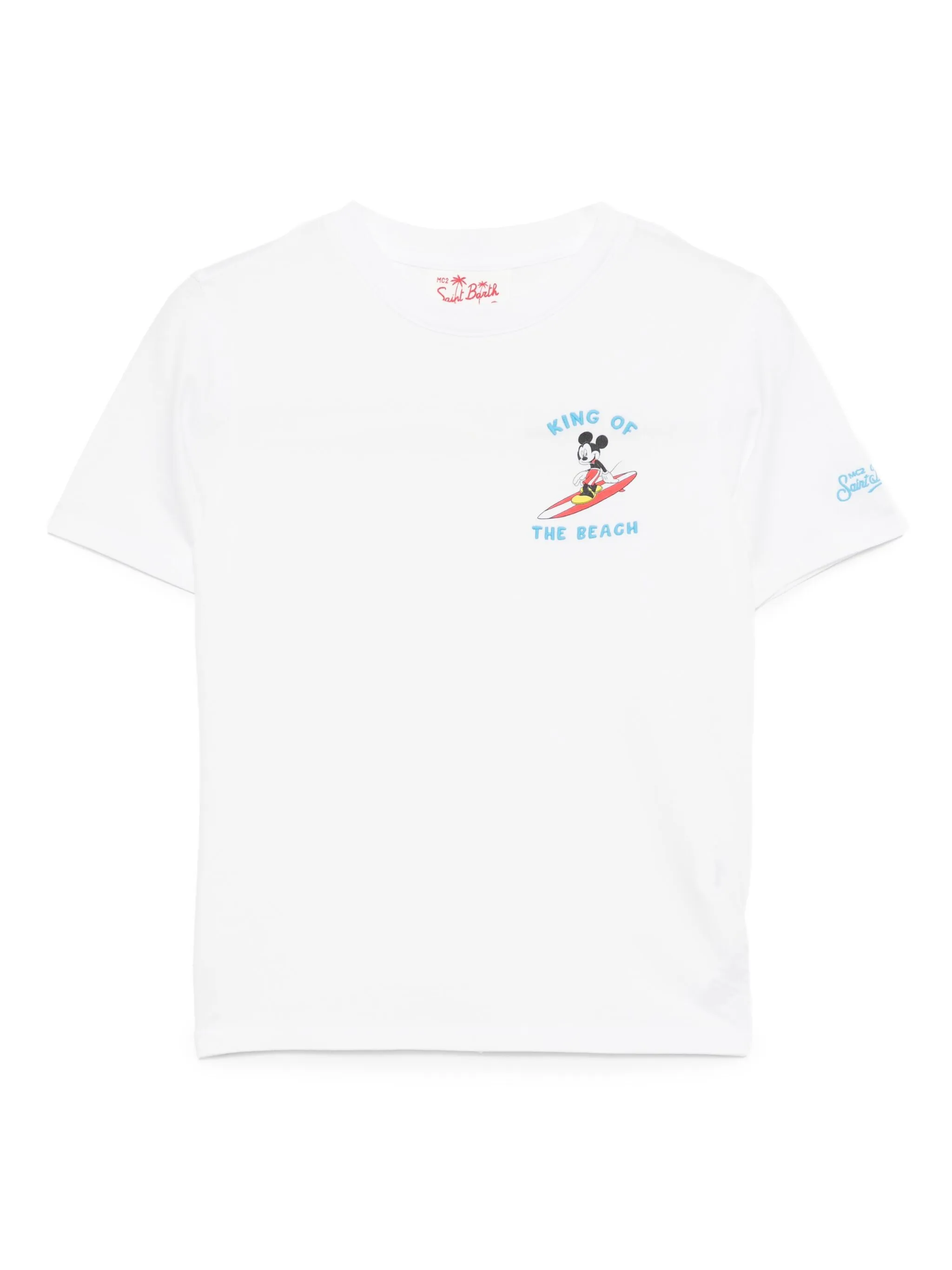 

Футболка с вышивкой Mc2 Saint Barth Kids, белый