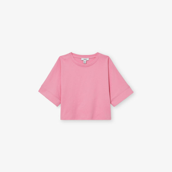 

Луис футболка из хлопка с коротким рукавом свободного кроя 4-9 лет Reiss, розовый