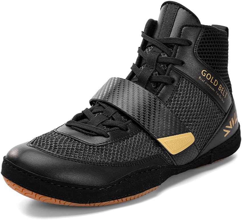 

Мужские борцовские кроссовки UKUBOXBAG, сетчатые, для тяжелой атлетики, бодибилдинга, спортзала, модные кроссовки для единоборств и бокса, черный