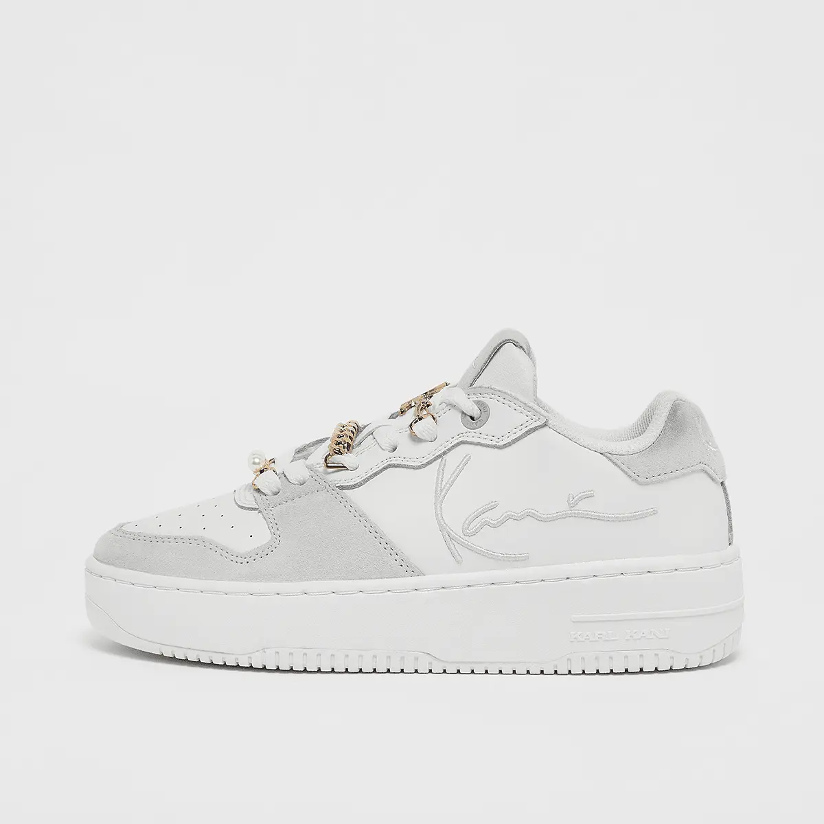 

Кроссовки Karl Kani 89 Up Logo PRM, белый/серый