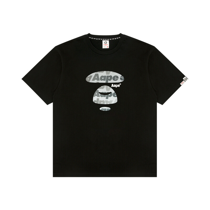 

BY *A BATHING APE Футболка из хлопка с принтом Milo Aape, черный