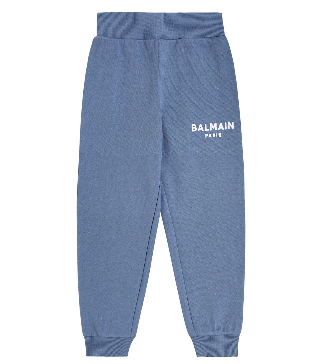 

Хлопковые спортивные штаны с логотипом Balmain, синий