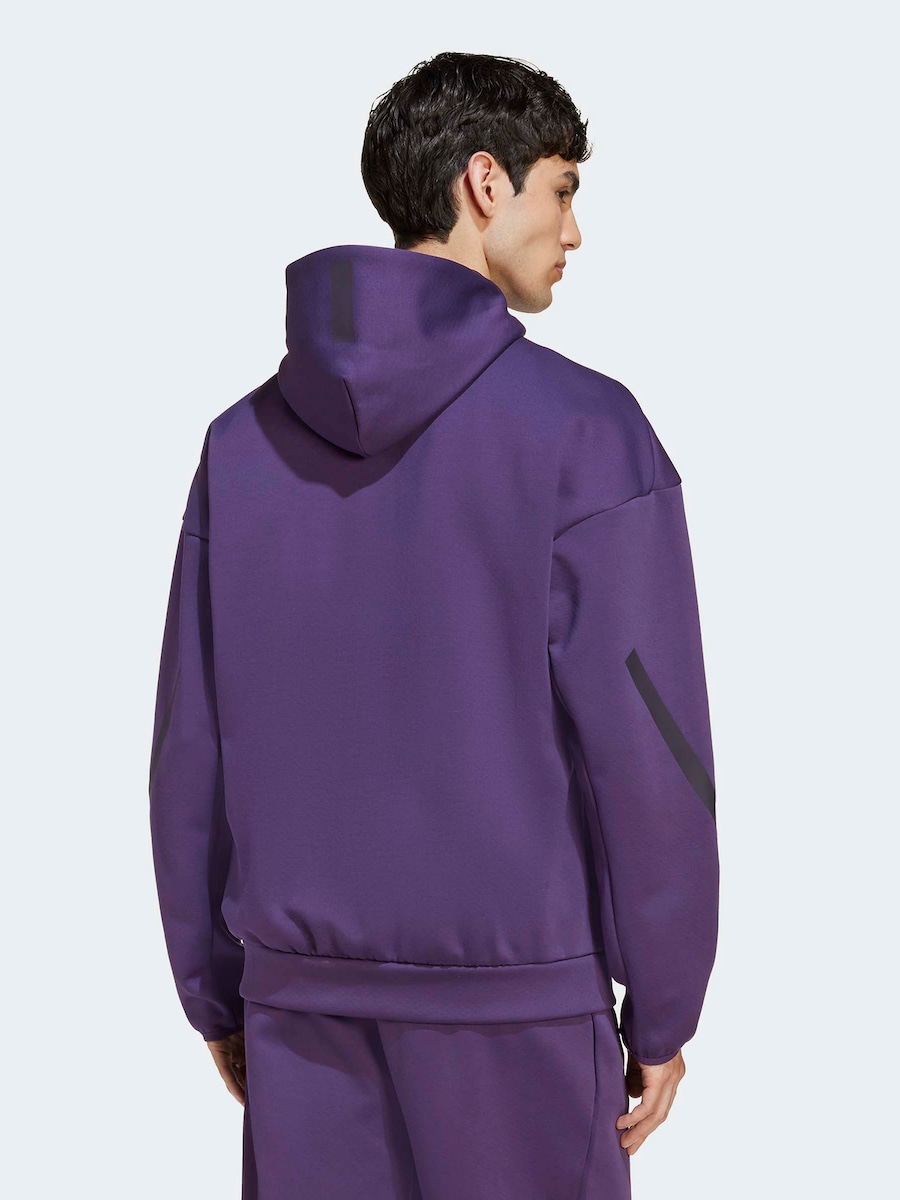 Спортивная толстовка с капюшоном на молнии ADIDAS SPORTSWEAR Z.N.E., Blackberry — фото 4