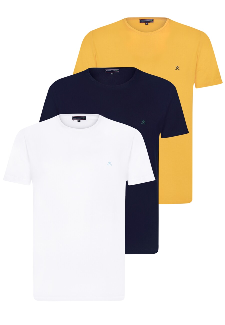 

Классическая футболка Felix Hardy Shirt ANDY, цвет blue/yellow/white