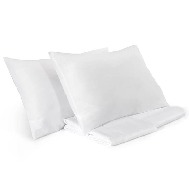 

Комплект постельного белья с простынью из хлопка и льна StoneWashed без глажки - Loire Lisola Stone, белый, двуспальный