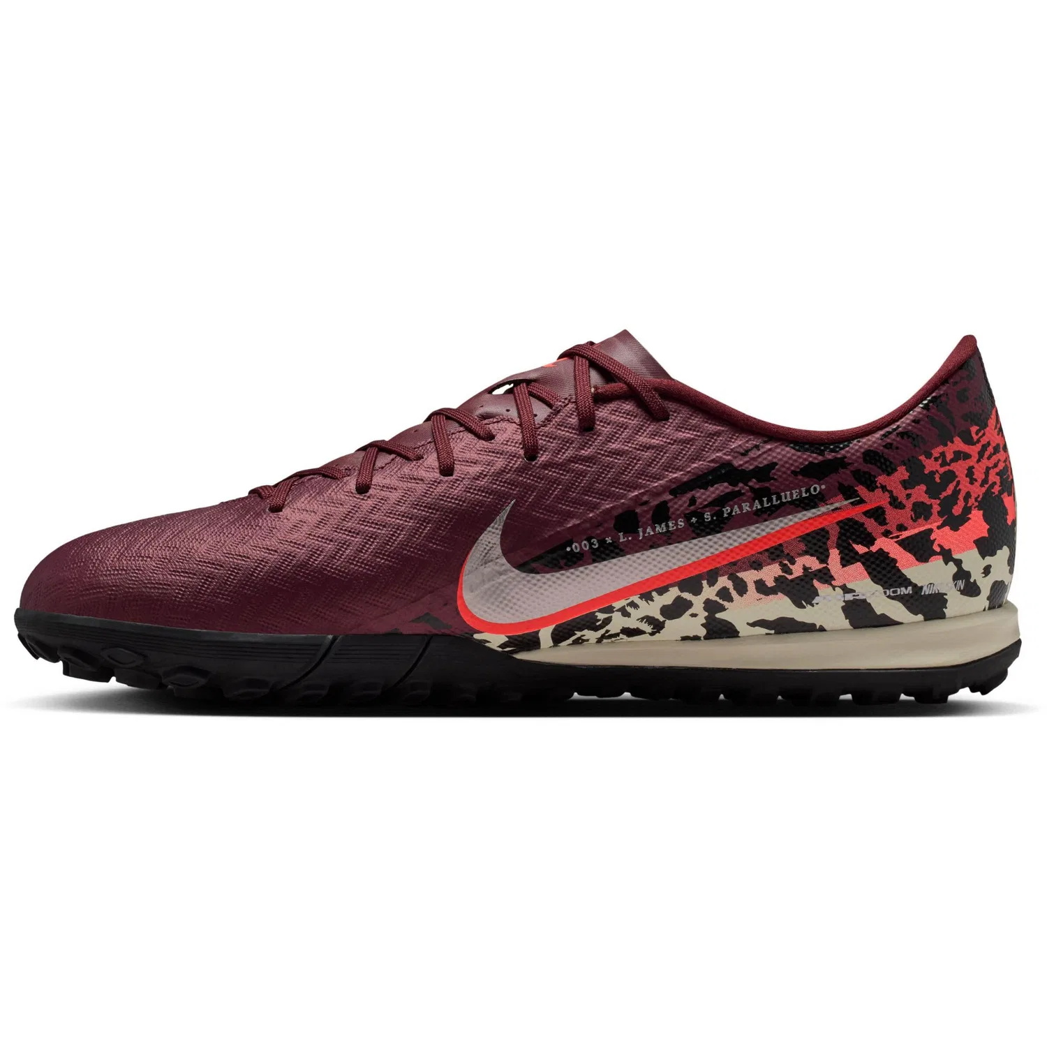 Футбольные бутсы 'ZOOM VAPOR 16 ACADEMY TF NU3' Nike, Dark Red — фото 2