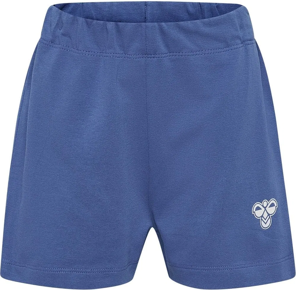 Шорты детские из органического хлопка, Hummel, синий — фото 3