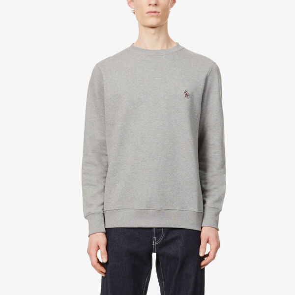 

Толстовка из органического хлопка с вышивкой Zebra Ps By Paul Smith, серый