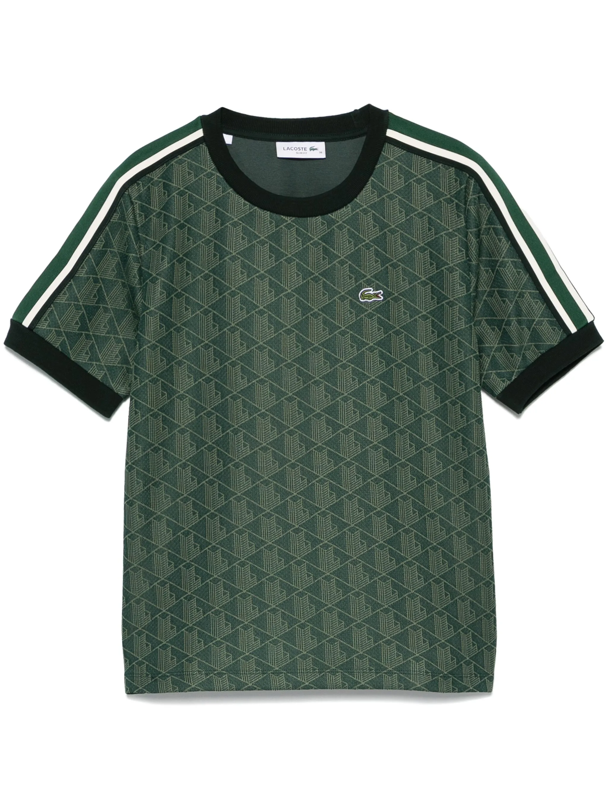 

Жаккардовая футболка с монограммой Lacoste, зеленый