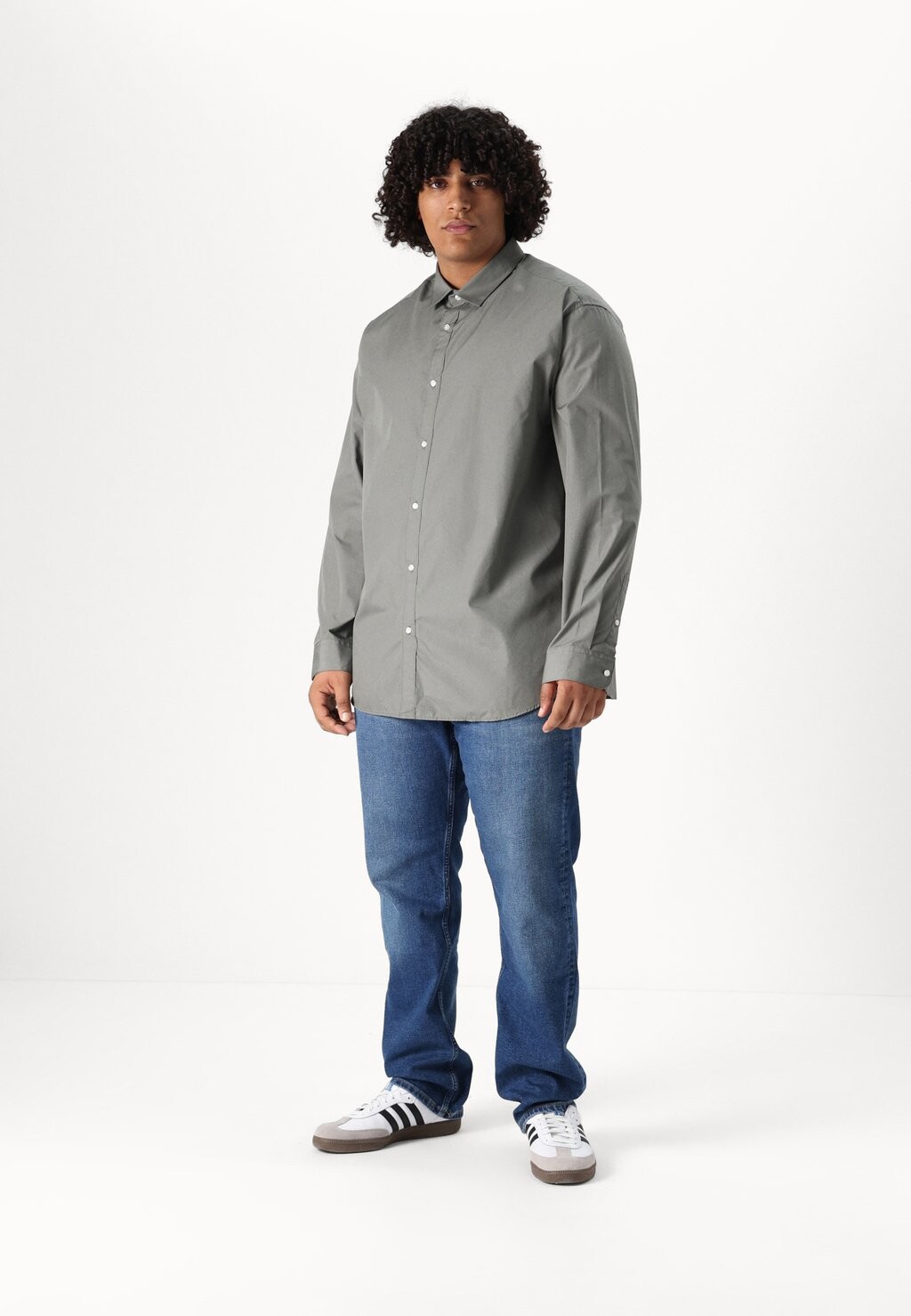 

Рубашка JJJOE PLUS SHIRT Jack & Jones, серый