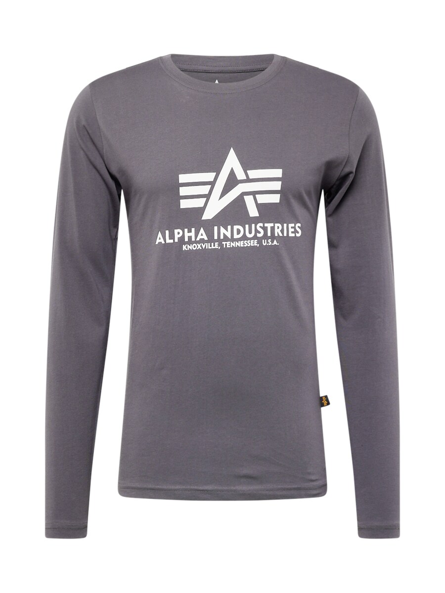 

Лонгслив ALPHA INDUSTRIES Regular fit Shirt, темно-серый