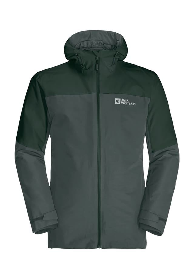 

Двойная куртка "glaabach 3in1" регулируемый капюшон Jack Wolfskin, зеленый
