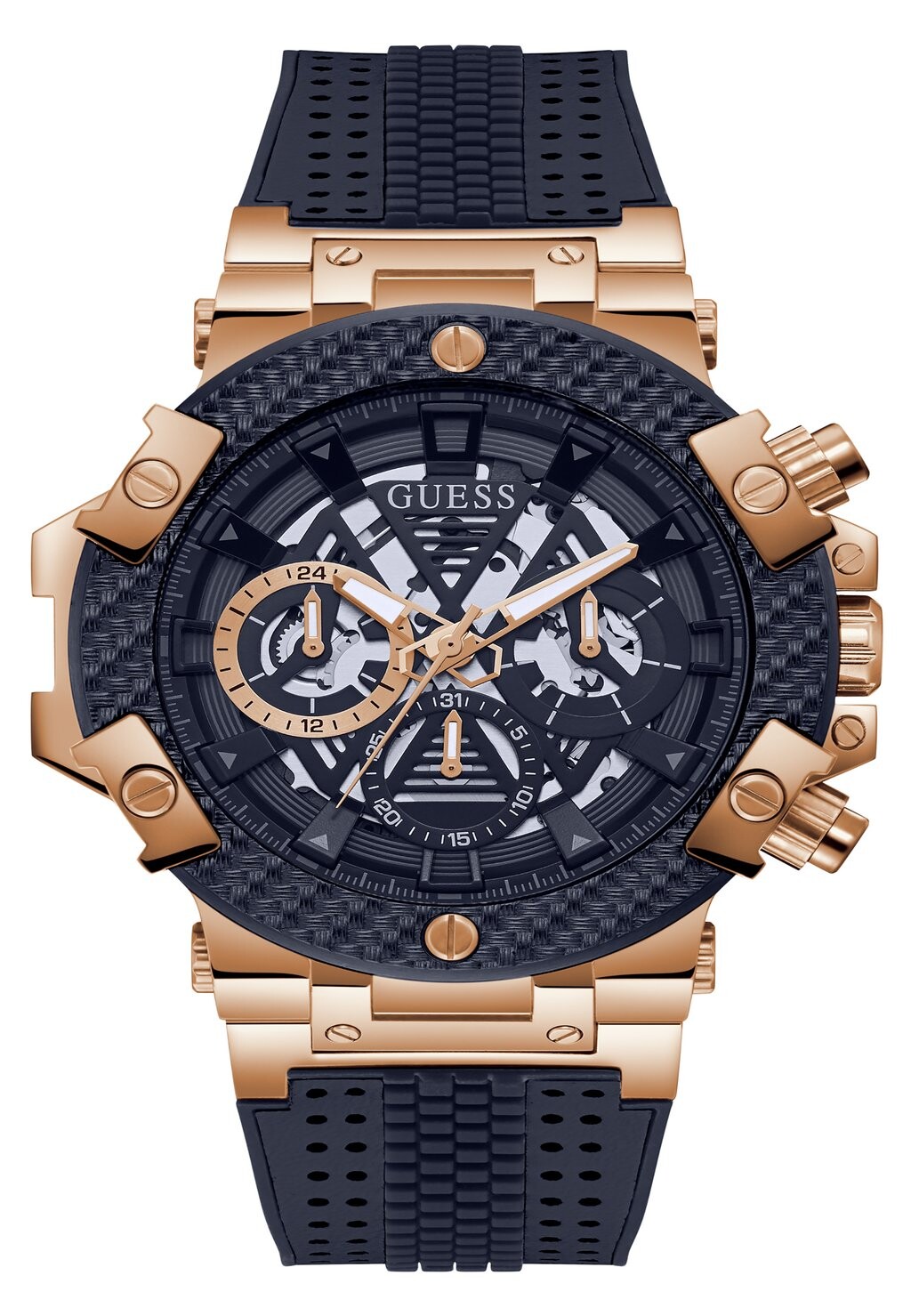 

Хронограф Carbon Guess, синий