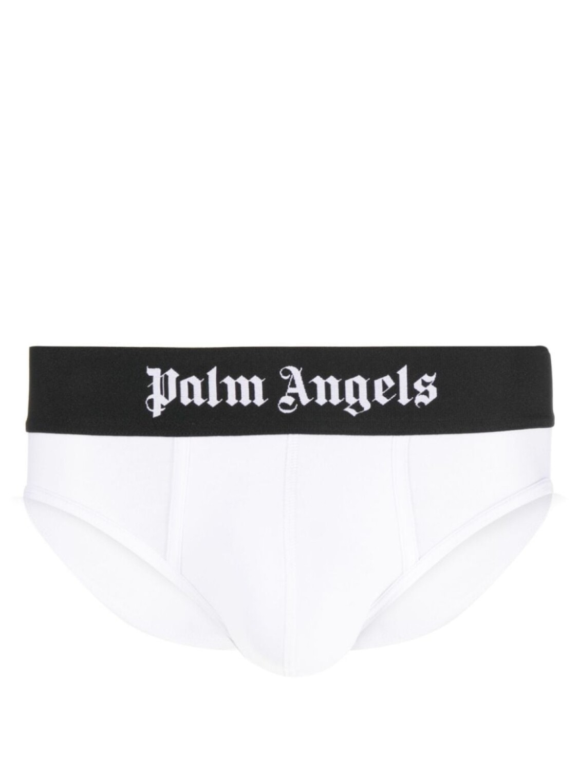 Palm Angels комплект из двух трусов-брифов с логотипом, белый — фото 2
