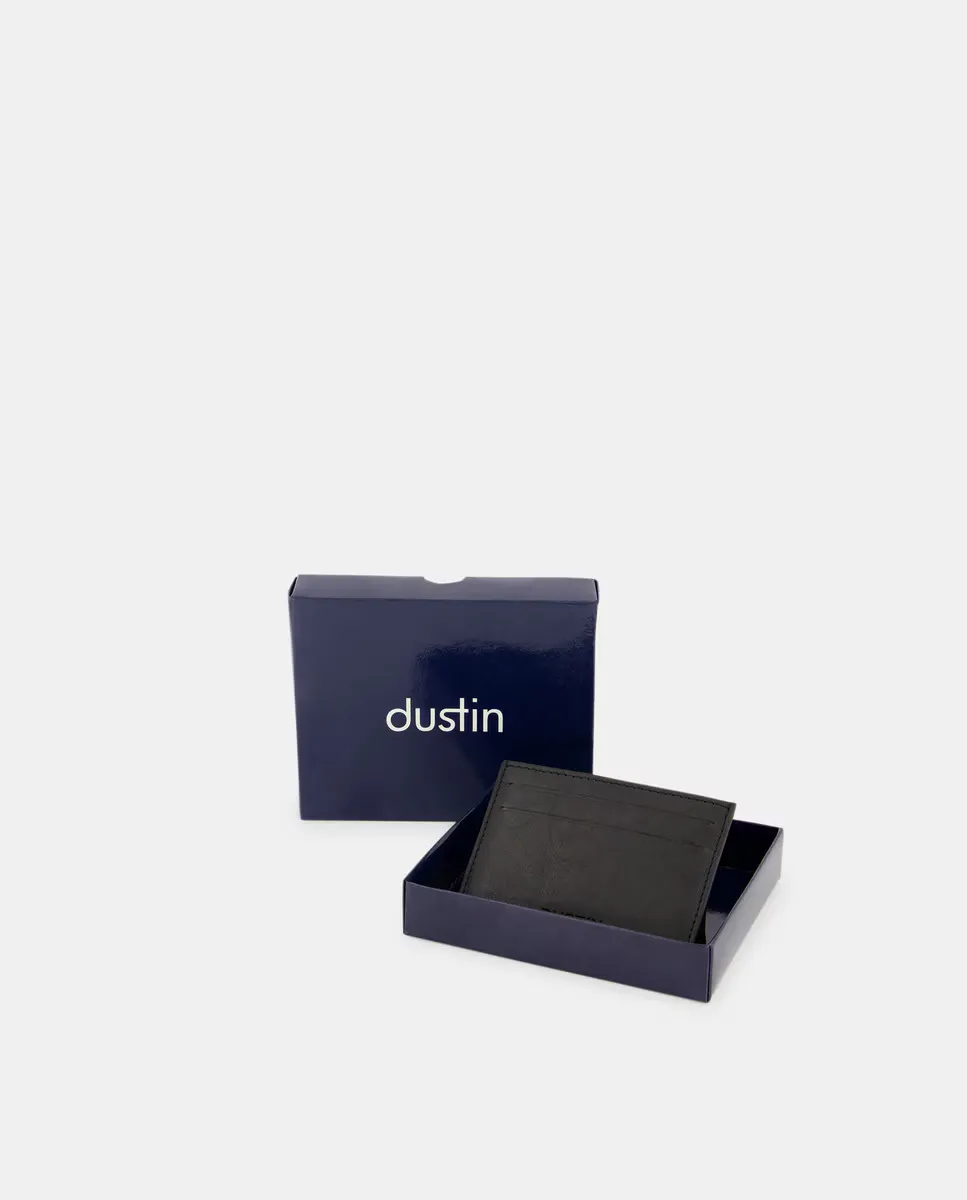 

Кожаный держатель для карт Dustin, черный