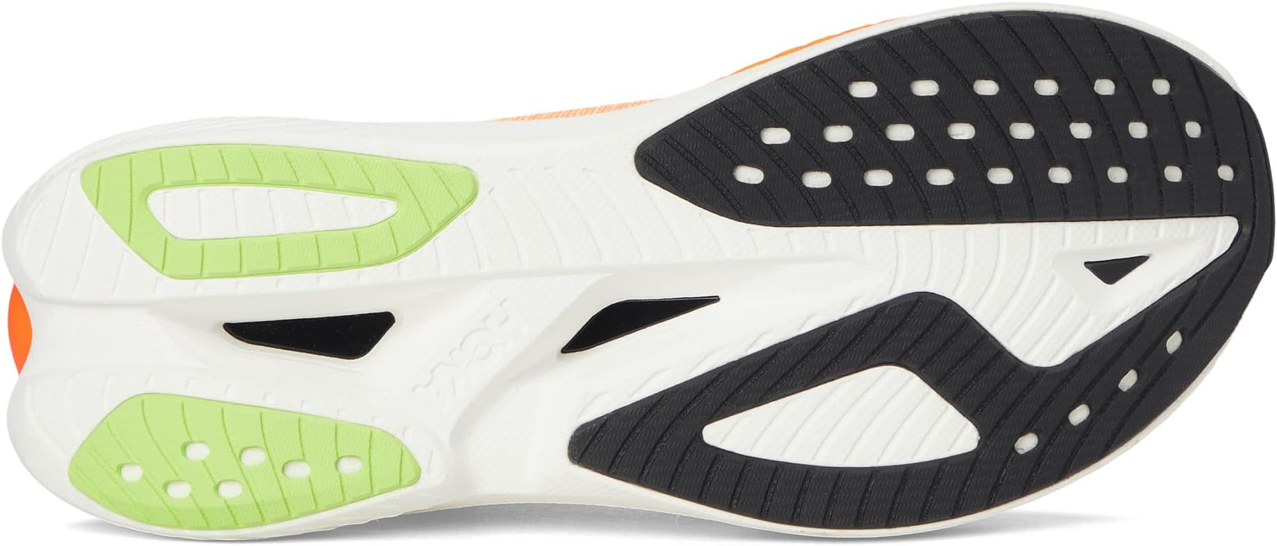 Кроссовки Hoka Mach X 3, цвет White/Neon Tangerine — фото 3