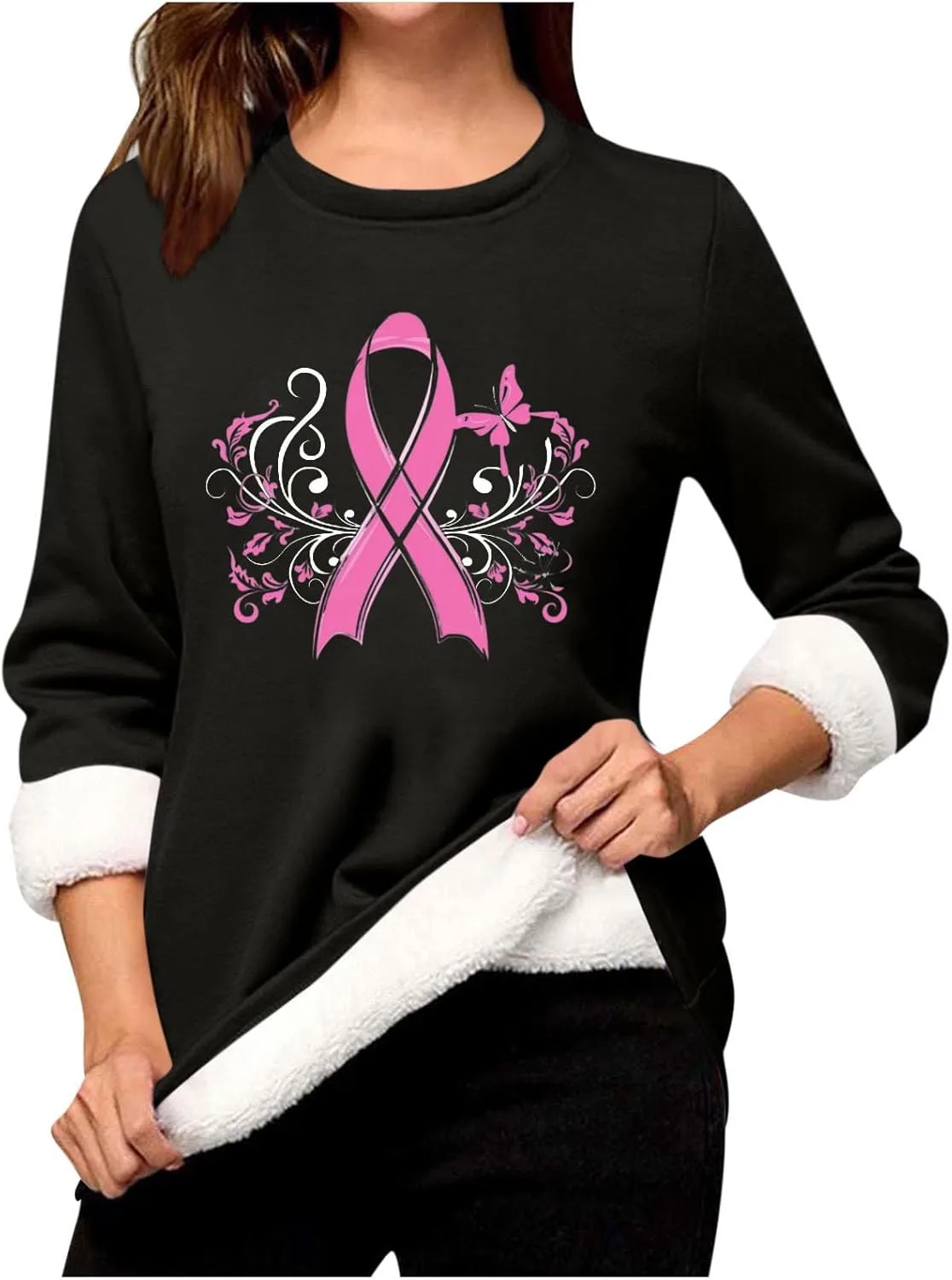 

Толстовка для женщин с флисовой подкладкой, длинный рукав Furundly