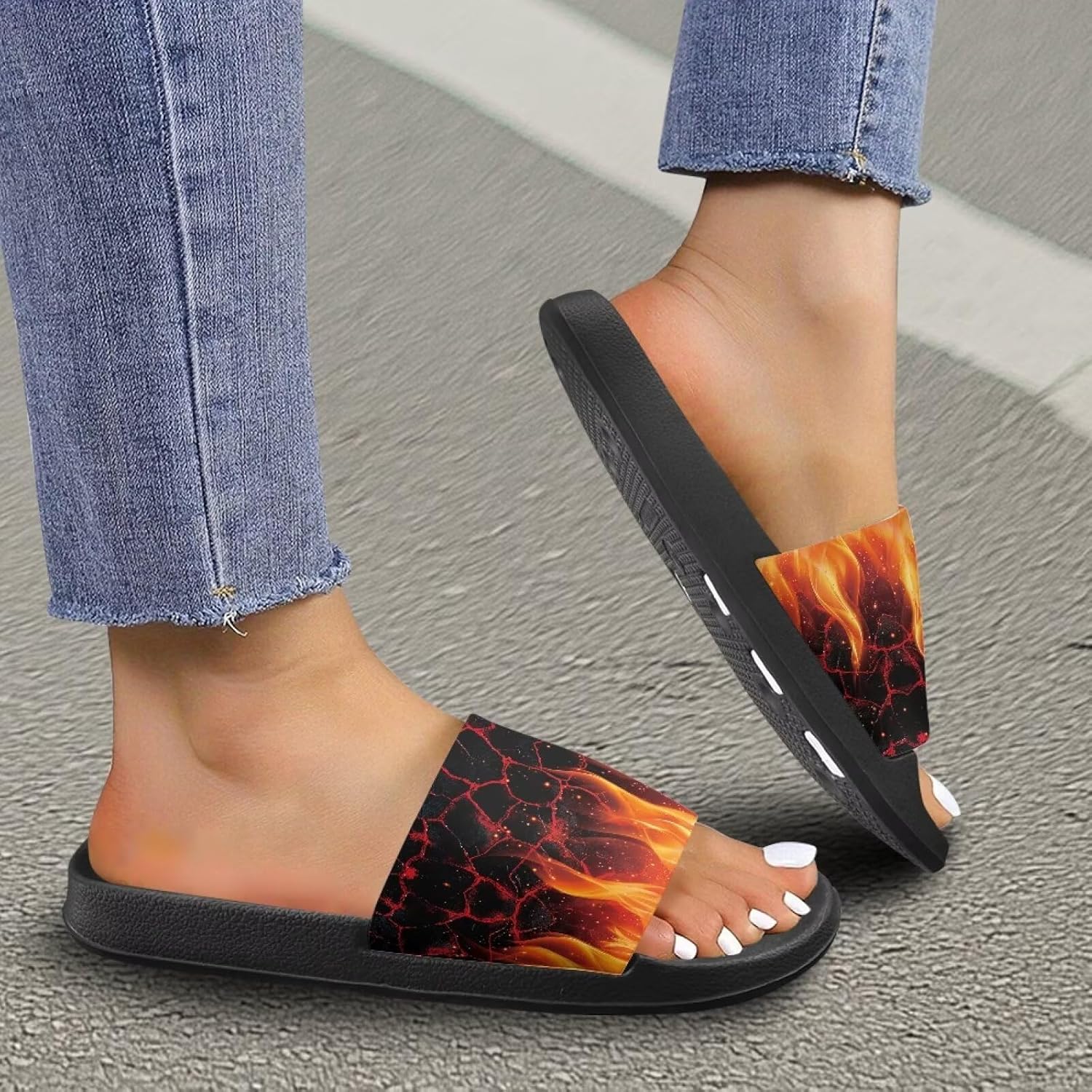 Тапочеки Jrysaedy House Slides, Flame Magma — фото 4