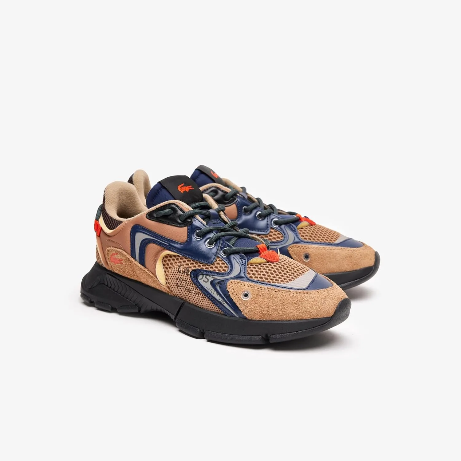Мужские низкие кроссовки Lacoste L003 Neo 123 1 SMA, Мужская низкая обувь, черный/коричневый — фото 3