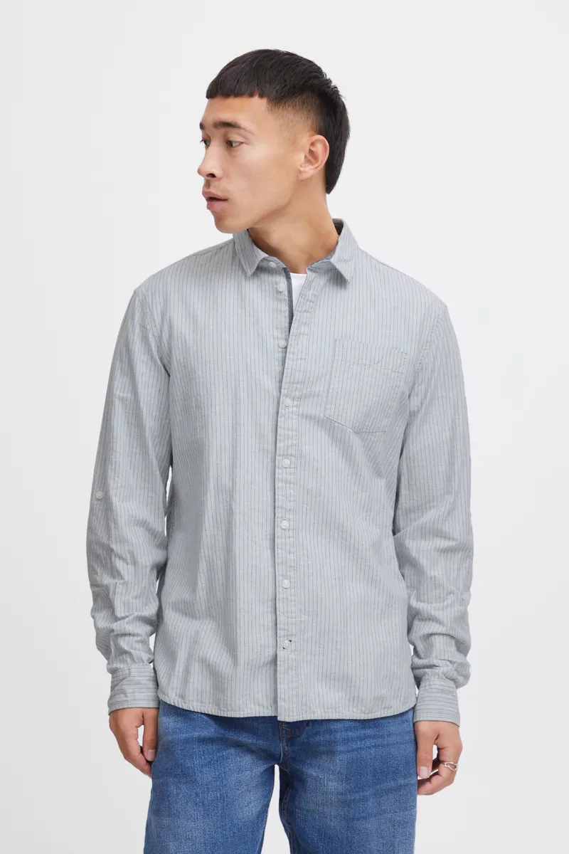 

Рубашка с длинными рукавами из смесового материала "BLEND BHShirt", синий