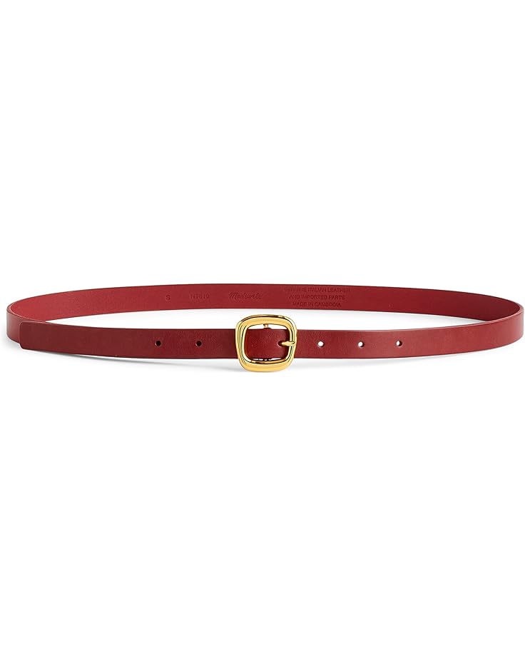 

Ремень Madewell Skinny Puffy Buckle Belt, цвет Bright Ember